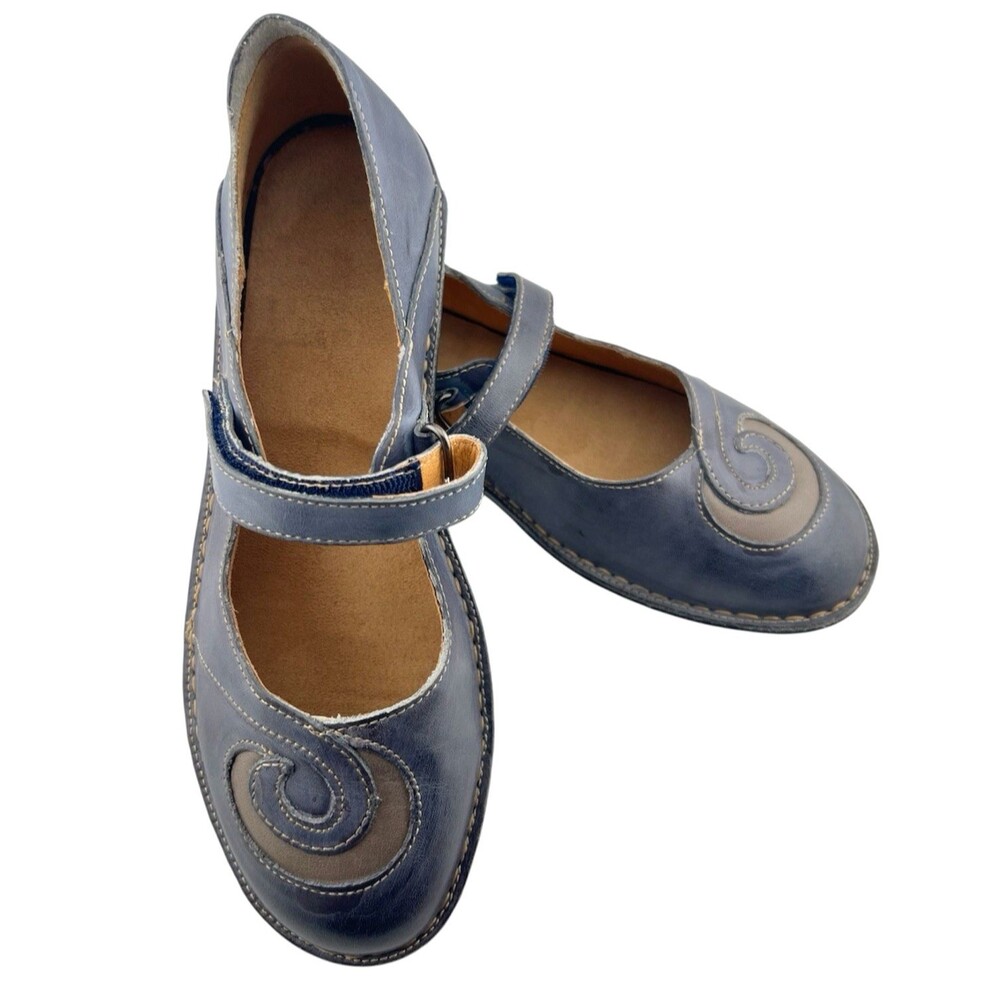 Spring Step Mary Jane Cosmic Blue 38 Comfort US 7.5 / 8 Without Inserts